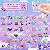 50 Pieces Kawaii Starry Sky Cat Stickers Cute Animal Cat Stickers Aesthetic Decals Waterproof Vinyl Stickers for Computer Laptop Scrapbooking Planner Diaries