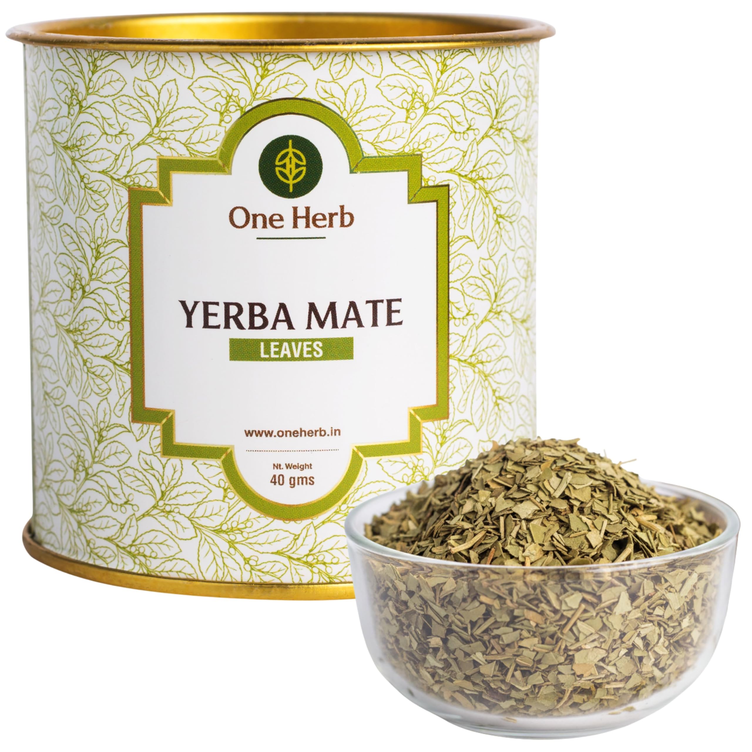 One Herb - Yerba Mate Tea 40g | Single Ingredient | Superherb for Energy | Supports Weight Loss | Boosts Mental & Focus | Caffeine Free Herbal Infusion