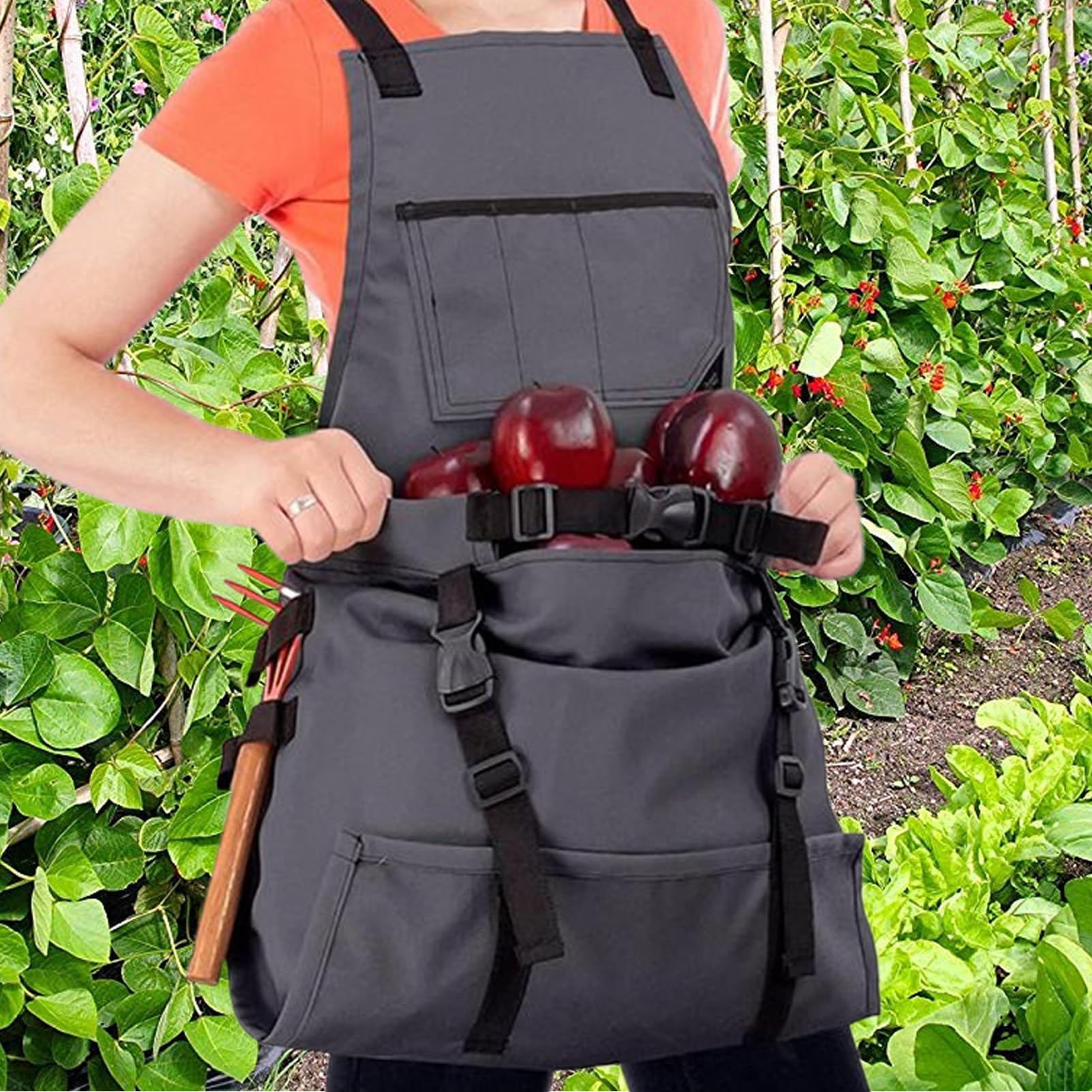 Tablier de jardin avec poches Blouse Imperméable Ajustable Avec Poches