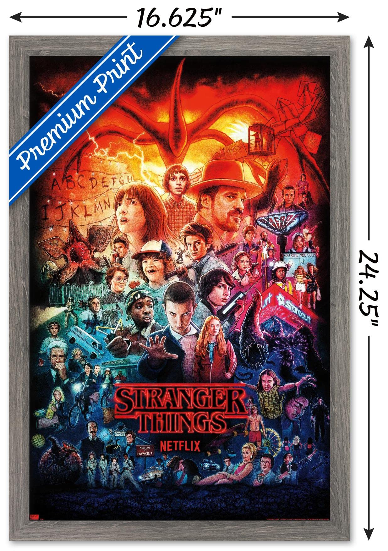 Amazon.com: Netflix Stranger Things - Three Seasons One Sheet Wall