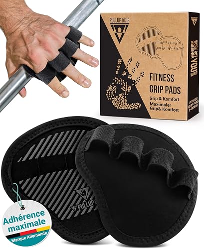 & DIP Fitness Grip Pads pour Musculation PULLUP