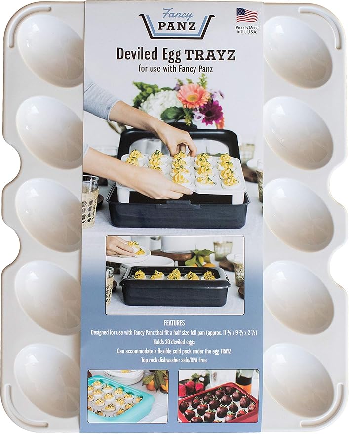 Fancy Panz Deviled Egg Trayz Insert for use with Fancy