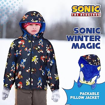 Sonic Packable Pillow Jacket - Kids Comfy Hoodie & Toddler Must