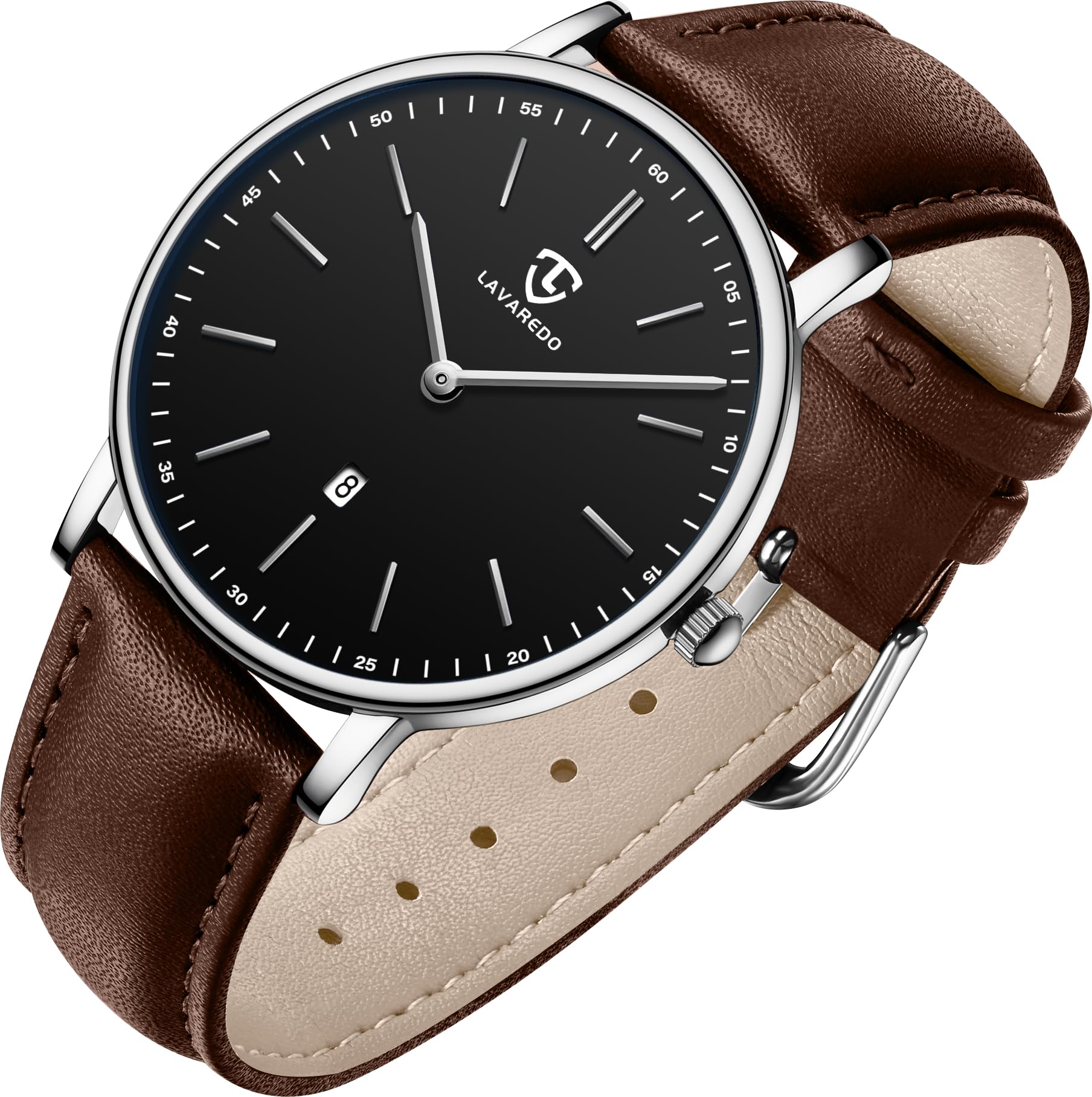 BEN NEVIS Watch, Mens Watch, Minimalist Fashion Simple Wrist Watch Analog Date with Leather Strap
