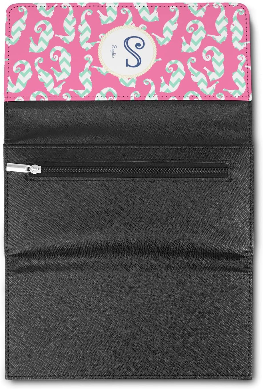 RNK Shops Personalized Sea Horses Leatherette Ladies Wallet