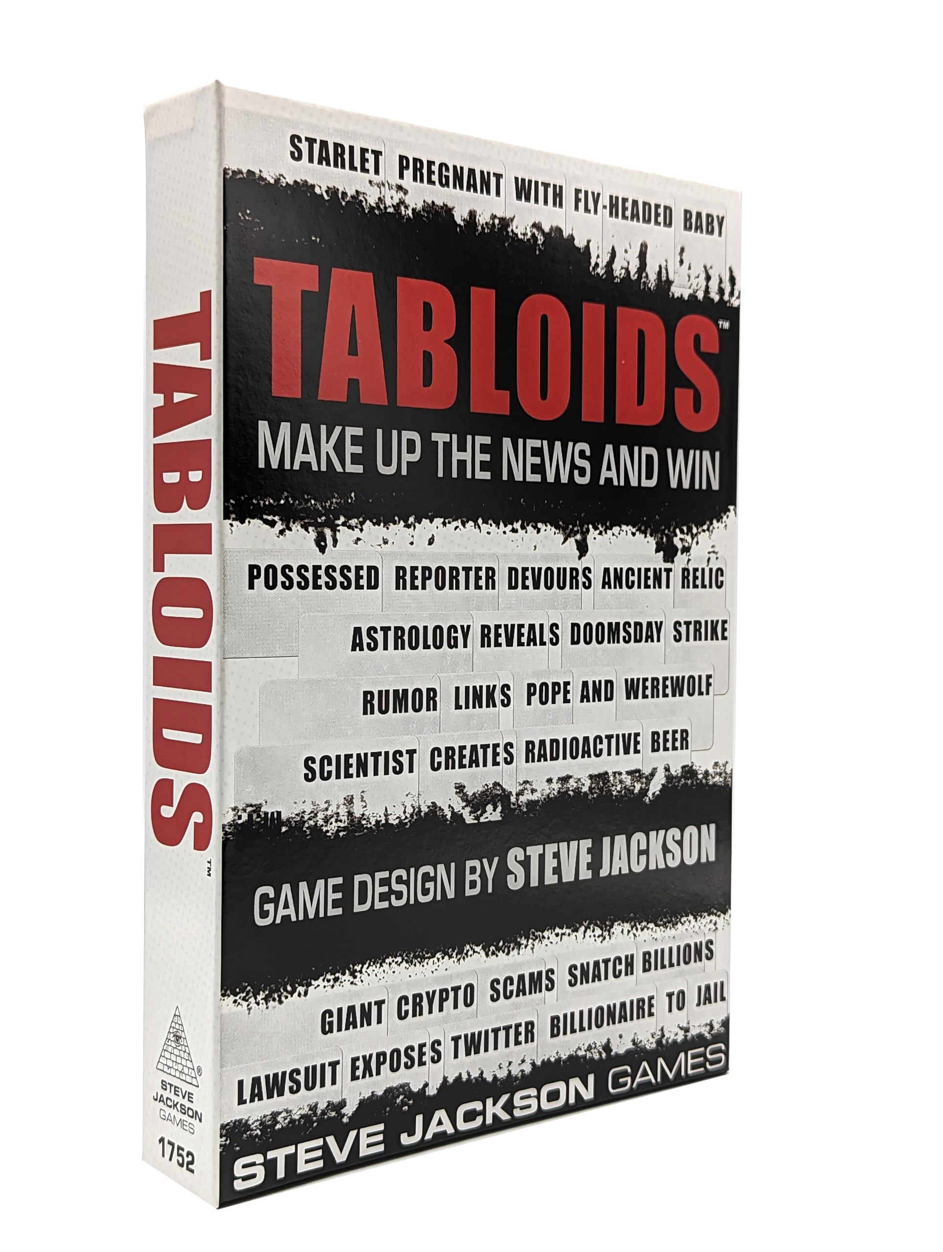 Steve Jackson Games Tabloids The Hilarious Fast-Paced Party Game for 3 to 6 Players | Ages 12 and Up | English: Create Your Own Headlines