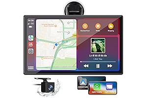 9-Inch Portable Apple CarPlay with Backup Camera