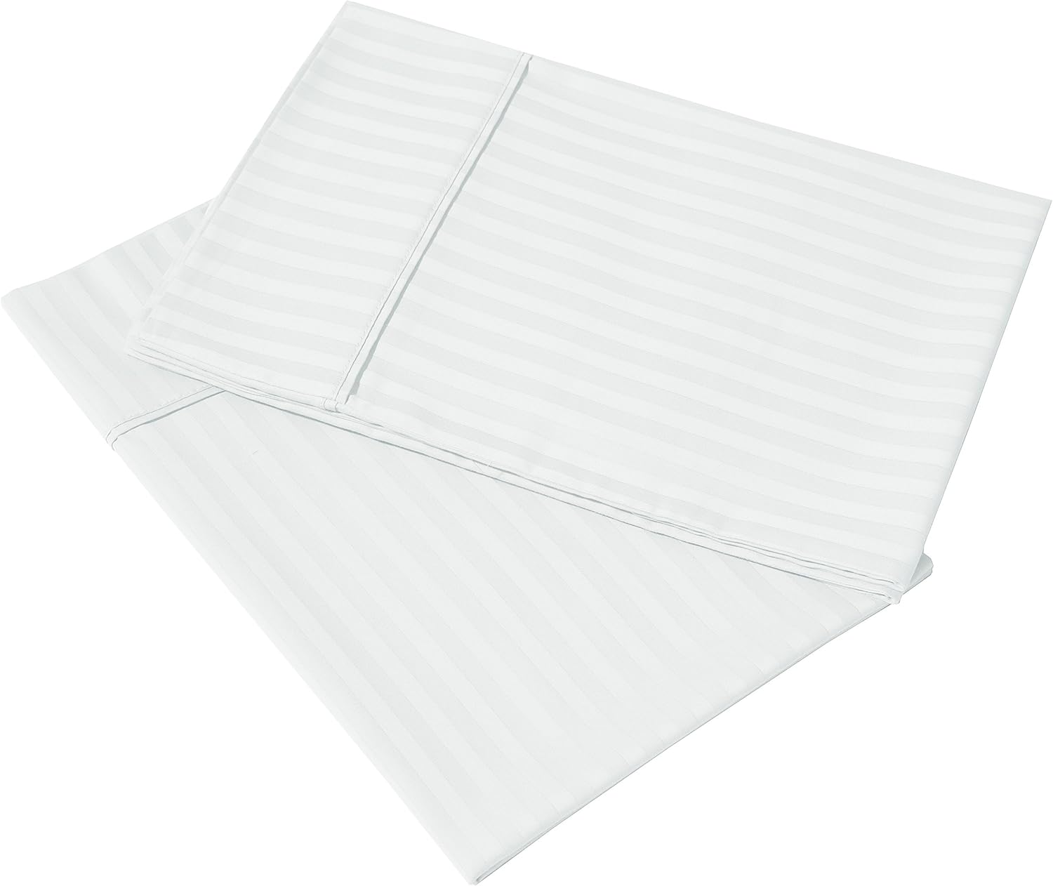 100 Egyptian Cotton Sateen Stripe Pillowcase, Hotel