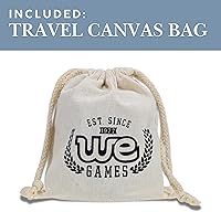 Vista 5 de WE Games Professional Handmade Cognac Brown Leather Dice Cup Set, Comes with 5 Standard Game Dice & Cloth Bag, Dice Roller for Liars Dice Farkle &