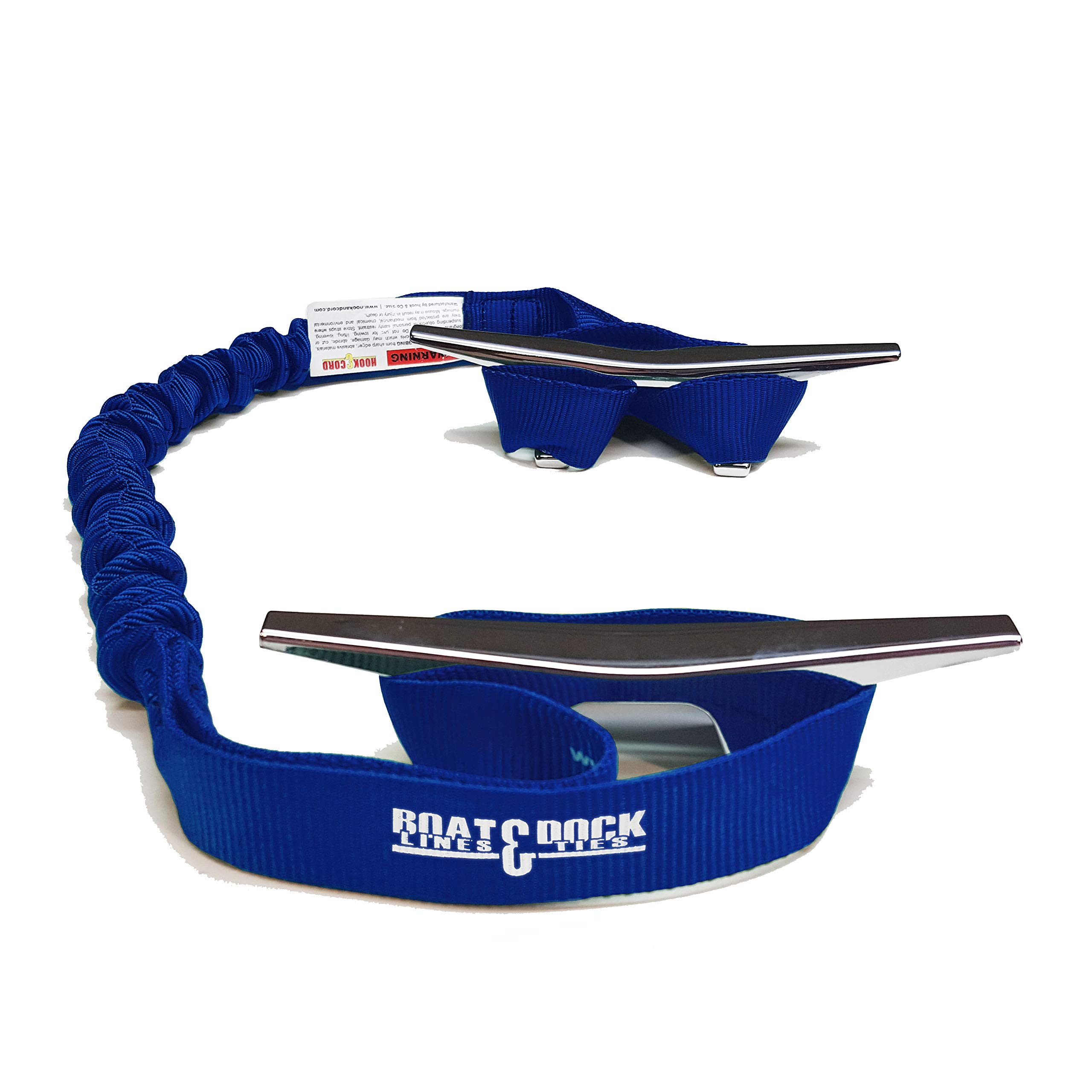 Gancho y bote de cable Dock para bungee, fabricadas en Estados Unidos, 2 Loop paquete de 2, 30 cm de largo, azul