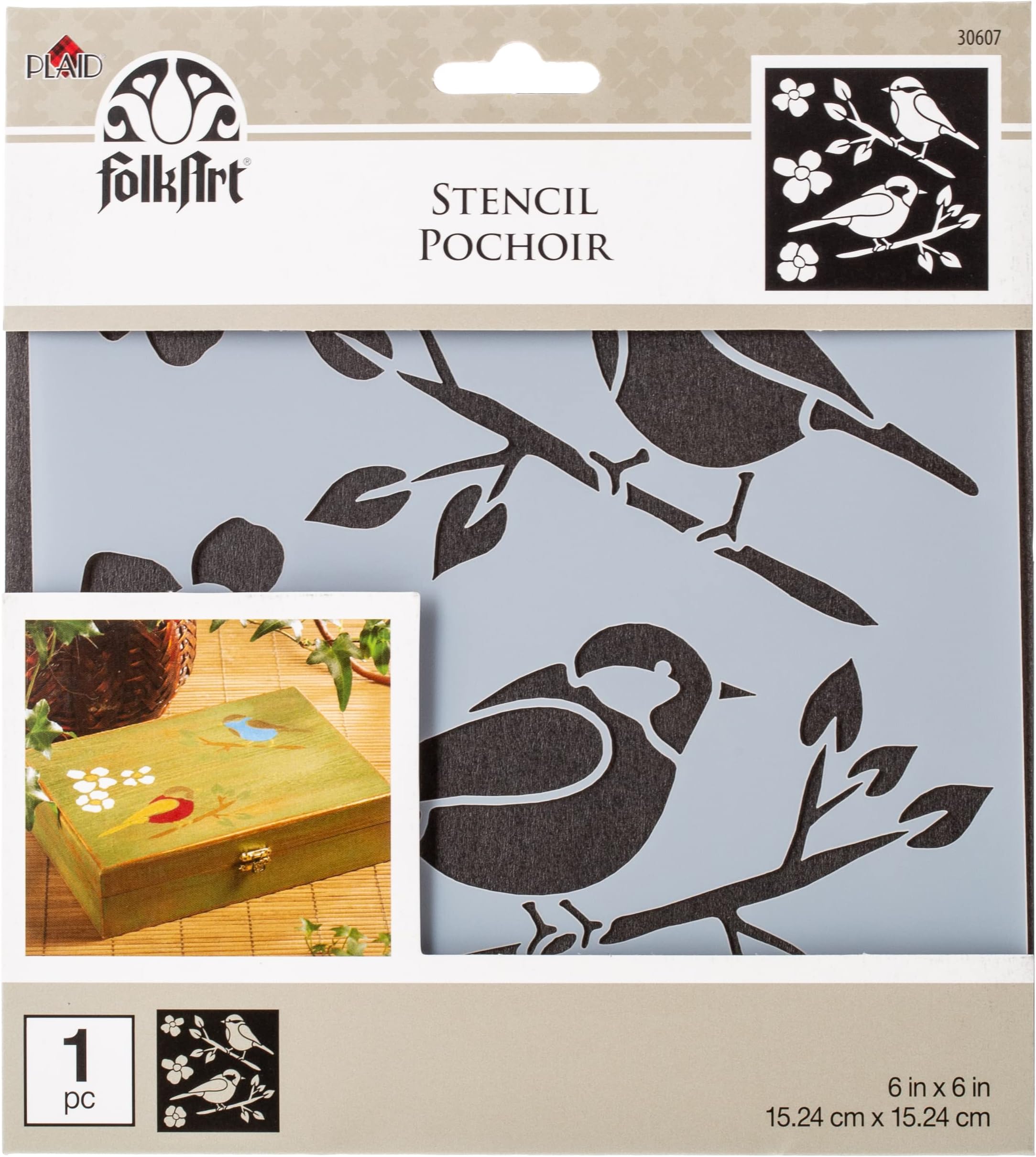 FolkArt Painting Stencil, 30607 Birds