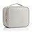 Vlando Travel Makeup Cosmetic Case Organizer Portable Storage Bag with Adjustable Dividers for Cosmetics Makeup brushes, girls, women, friends.gray