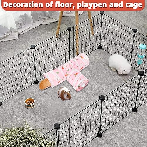 Miniatura 5 de YUEPET Túneles y tubos plegables de conejillo de indias de 5.9 pulgadas, túnel de juego de 3 vías para mascotas, escondite de animales pequeños para