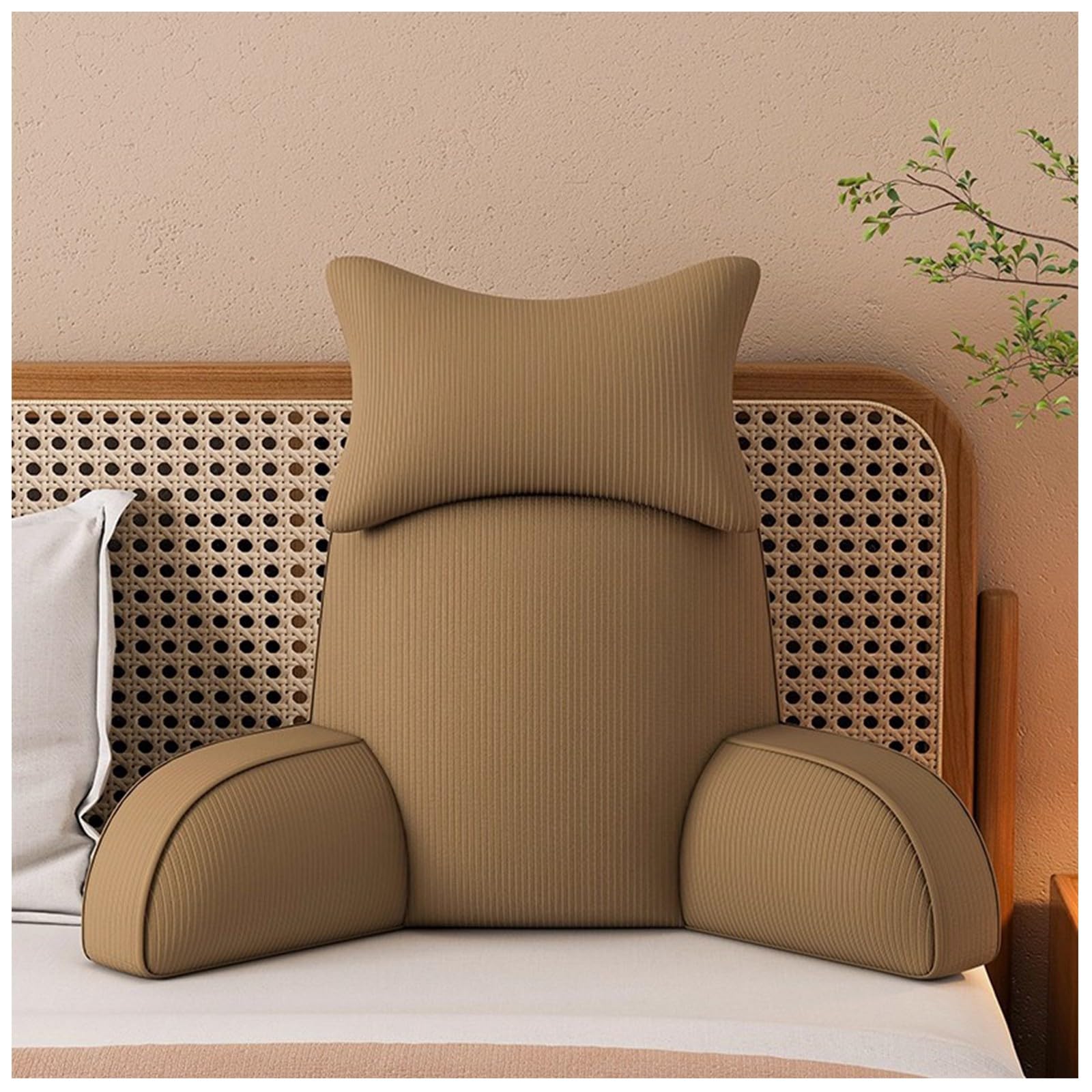 Coussin de dossier adulte pour soulager le dos pendant la lecture au lit