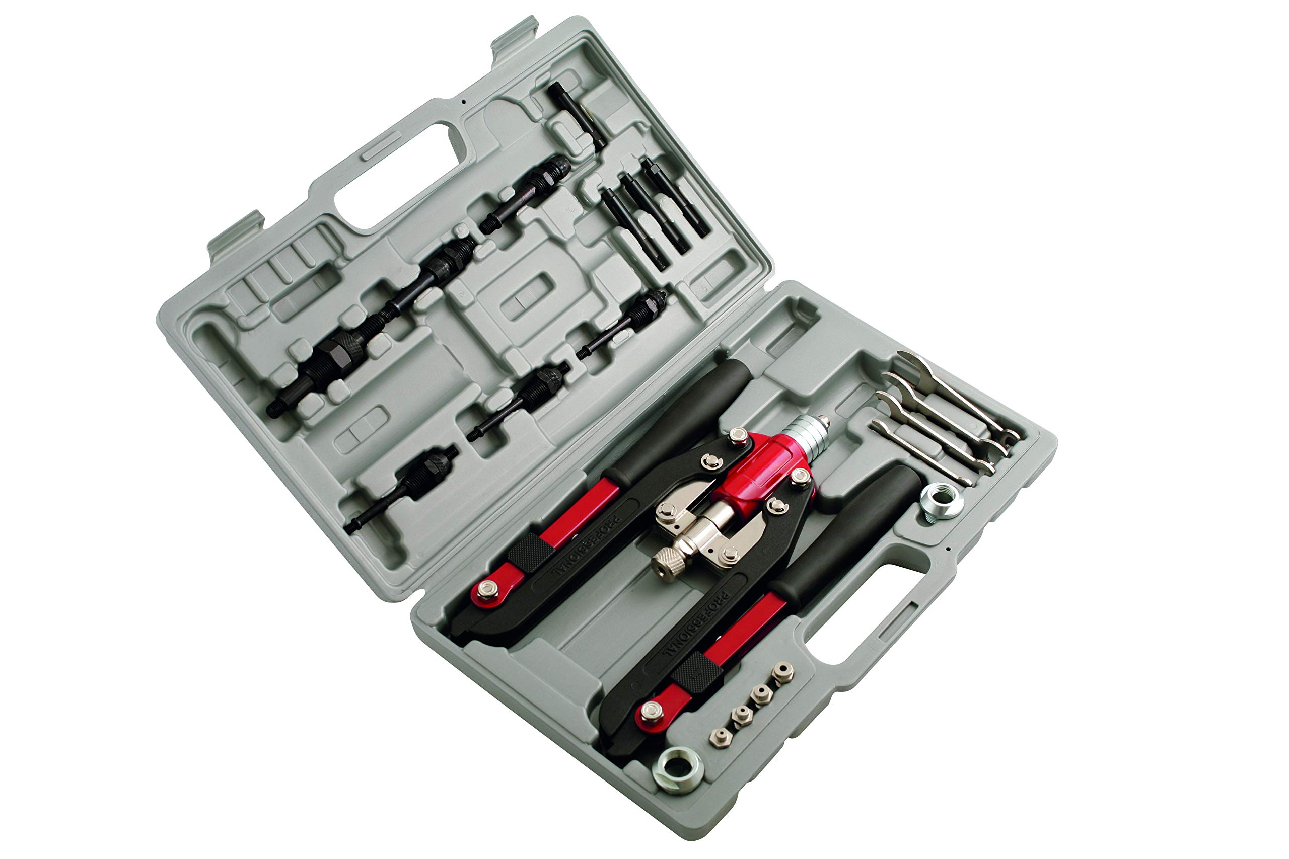 Laser 3736 Kit Rivettatrice Heavy Duty - Professionale Per Rivetti E Rivetti A Dado - 4