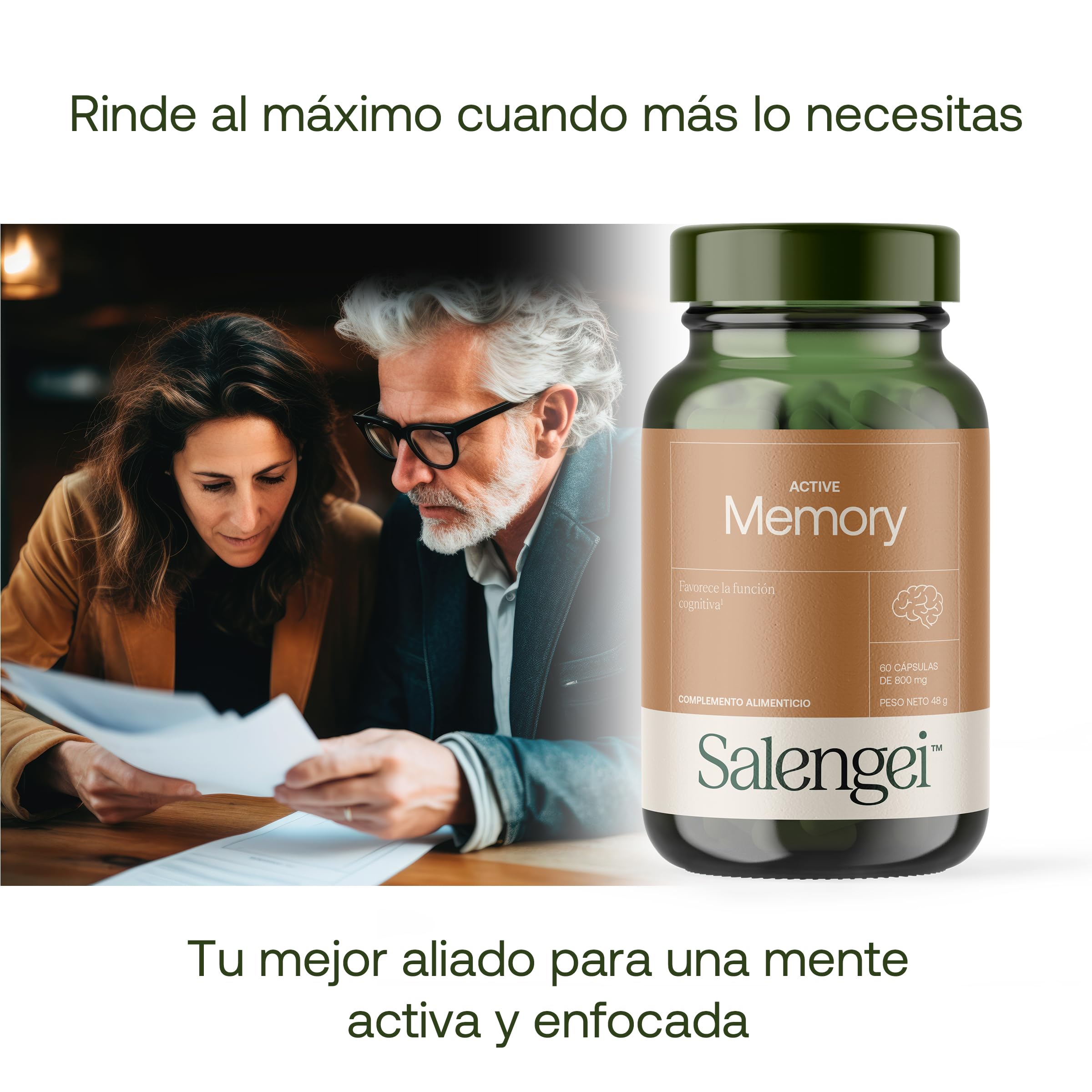 ACTIVE MEMORY – Memofenolo (Polifenoli) | Longvida (Curcumina) | A base vegetale, vitamine del gruppo B e antiossidanti | Supporta le funzioni cognitive, la memoria e la concentrazione |