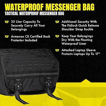 cortech Waterproof Messenger Motorcycle Bag