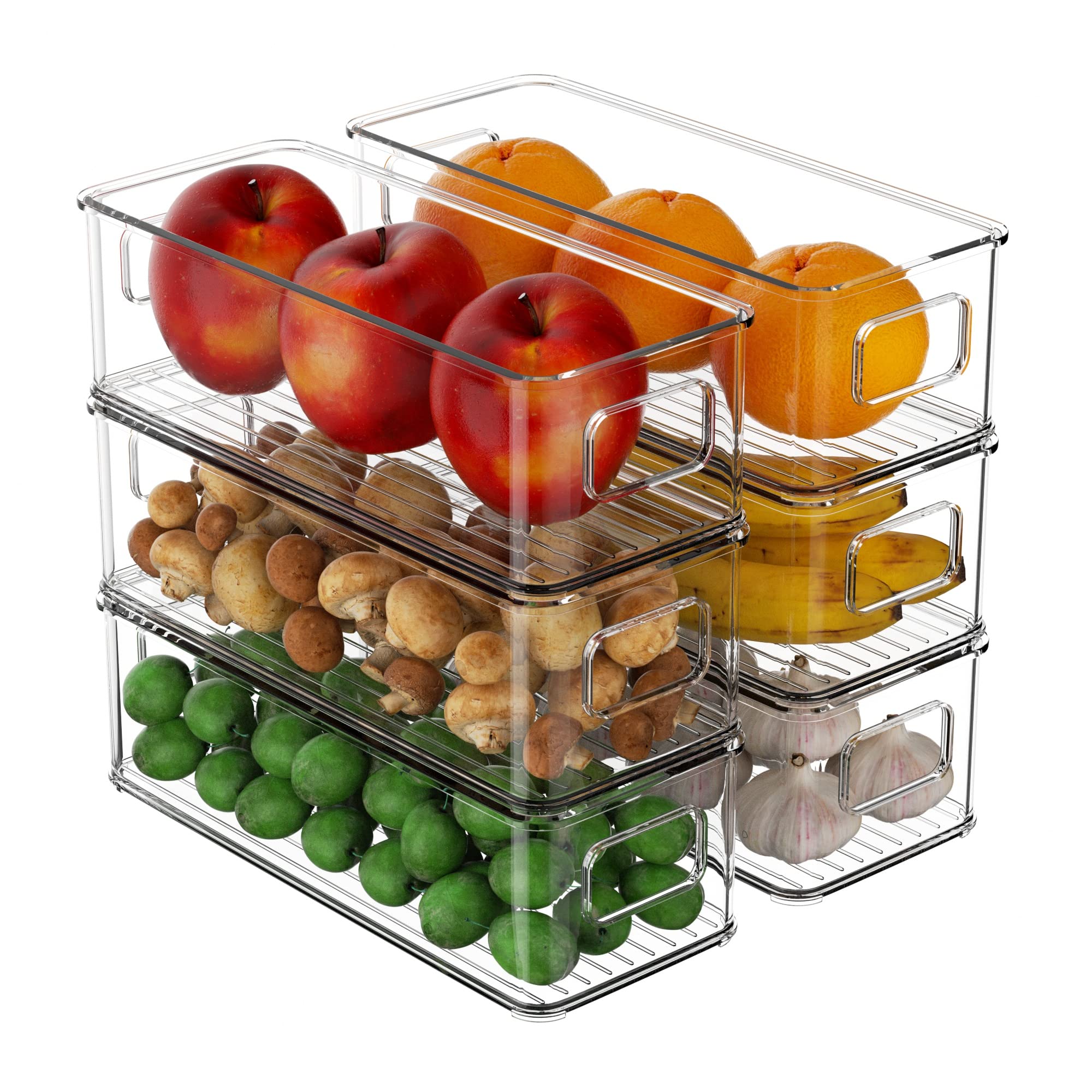 Buy iPEGTOP Refrigerator Organizer Bins Containers Stackable Fridge
