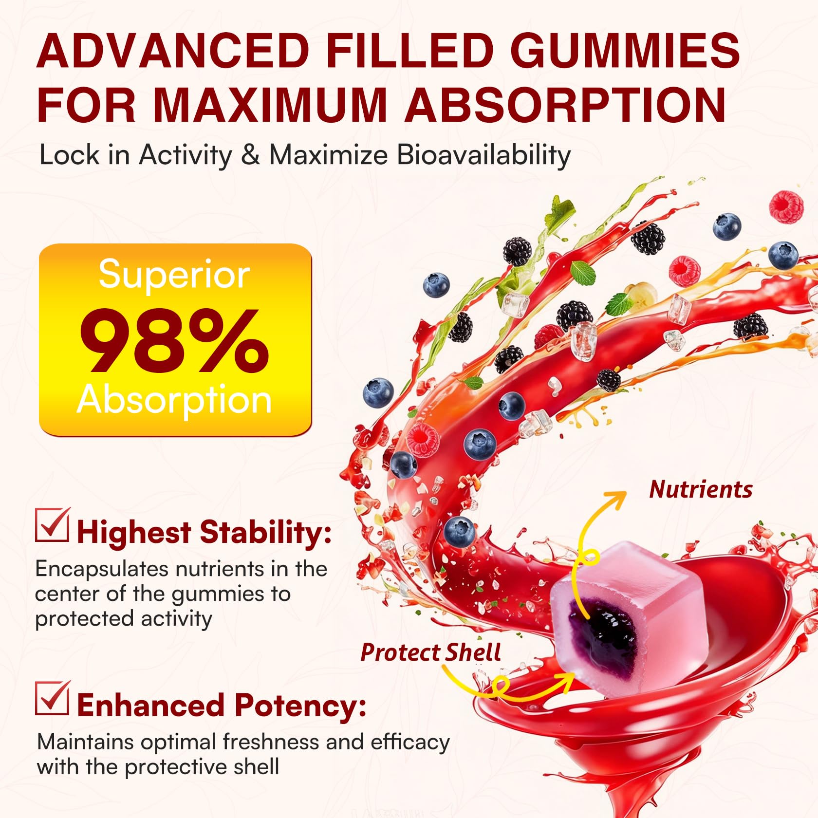 Protein Gummies – Whey & Plant Protein, Amino Acids, Immunity & Gut, 90ct — Amazon image 4