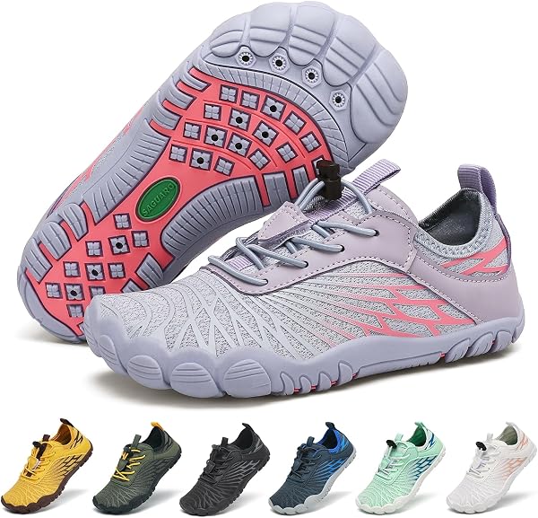 SAGUARO Zapatos descalzos para niños, de secado rápido, transpirables, con puntera ancha, talla 25-35 - 1