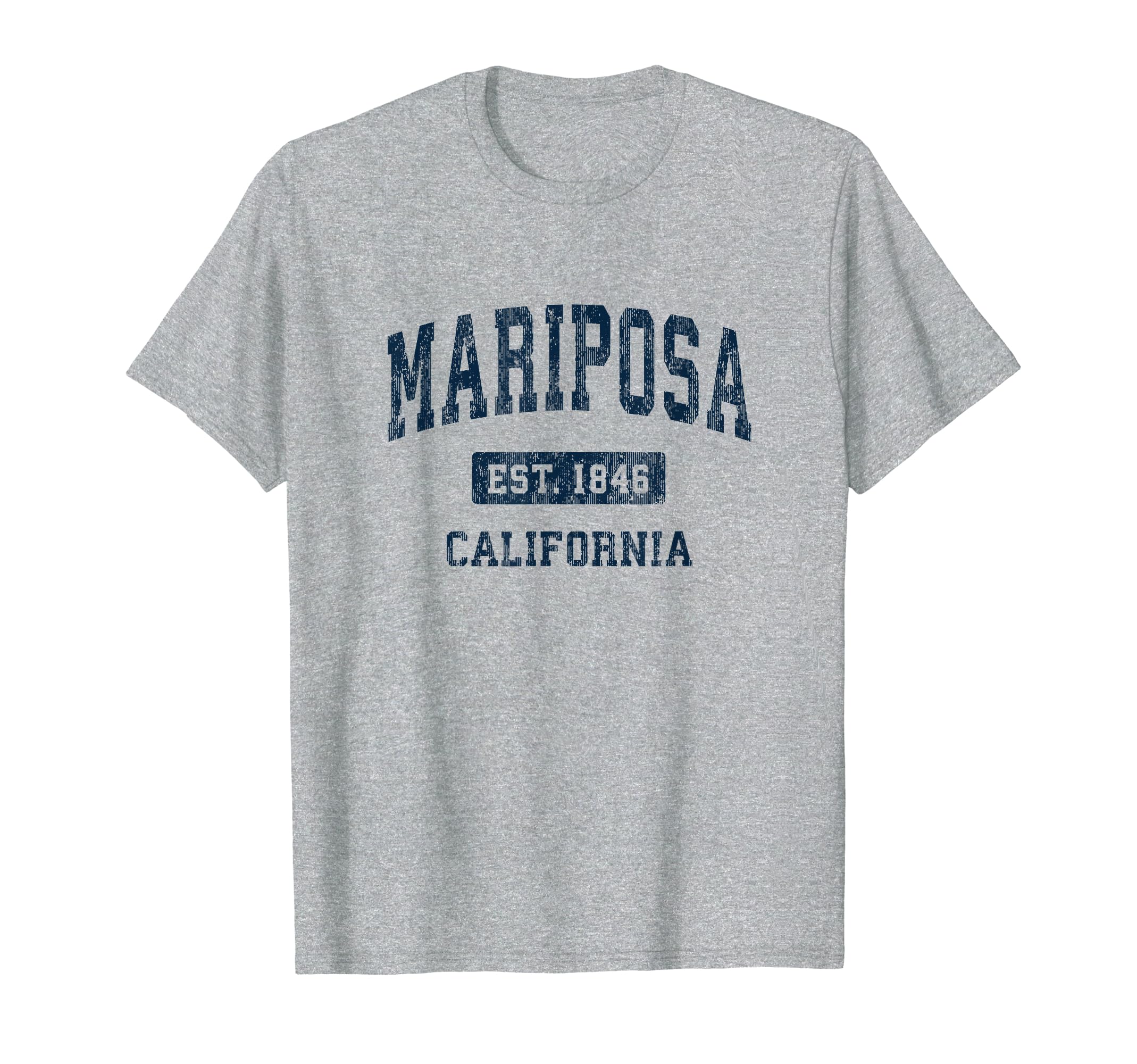Mariposa California CA Vintage Athletic Sports Design T-Shirt