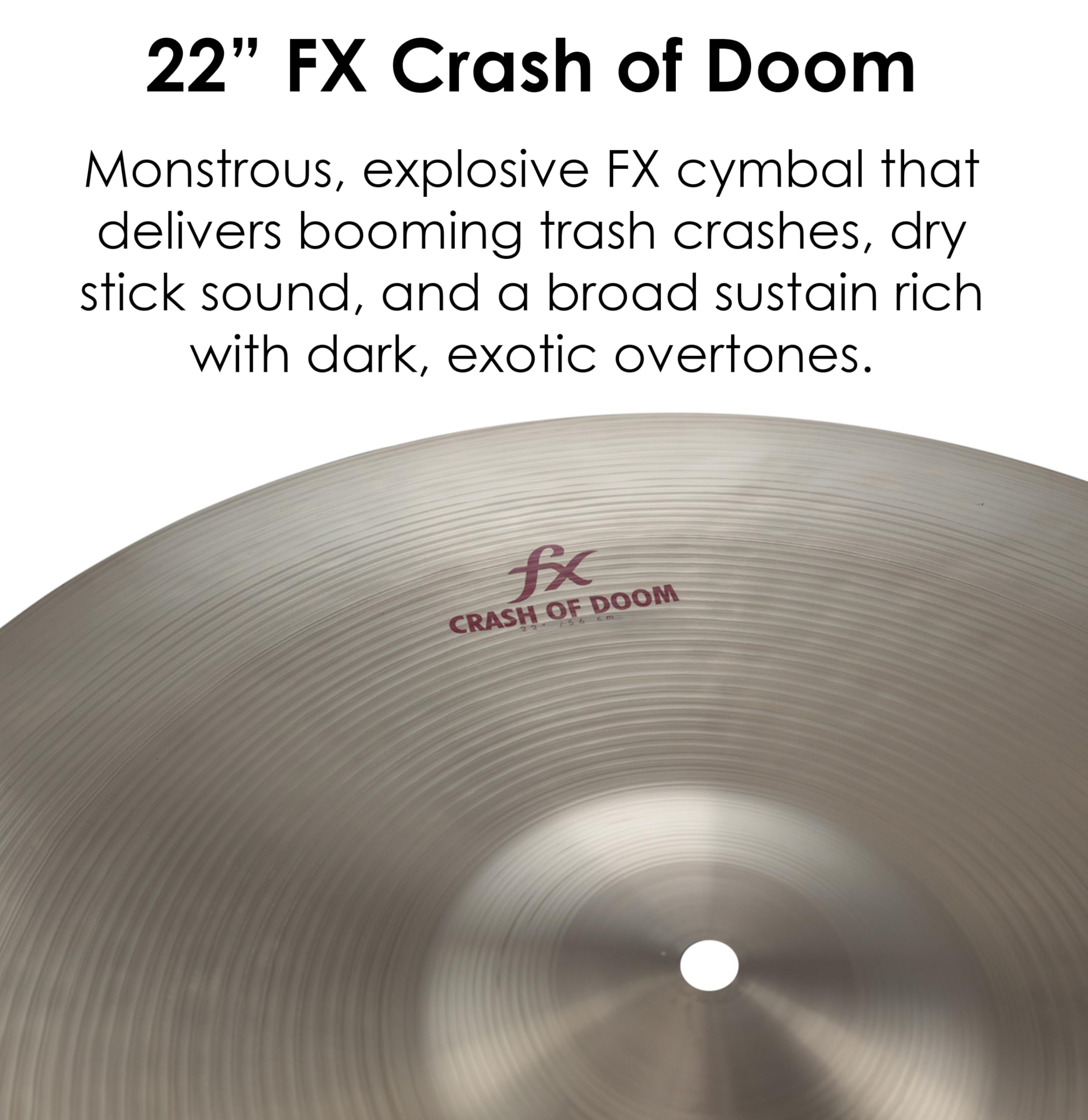 Amazon.com: Zildjian FX, 22 inches Effect Cymbal, Multicolored, 22