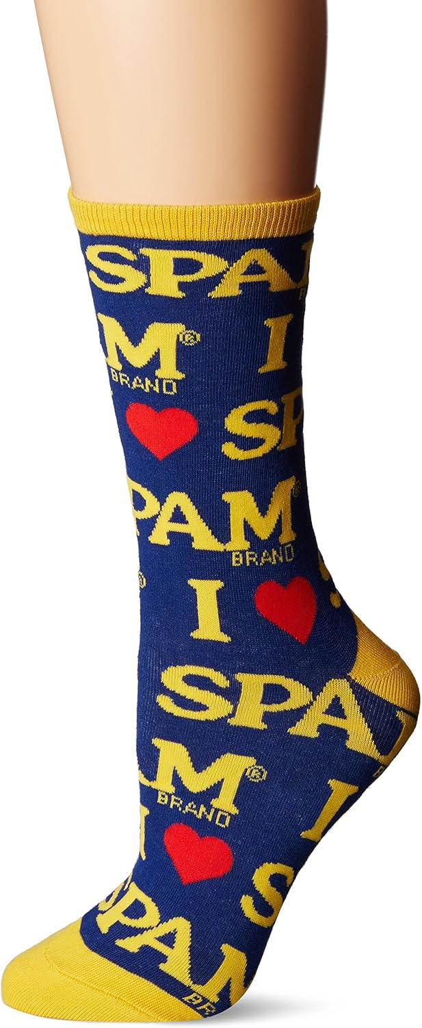 Socksmith Women's Spam Crew Socks Clothing, Shoes & Jewelry