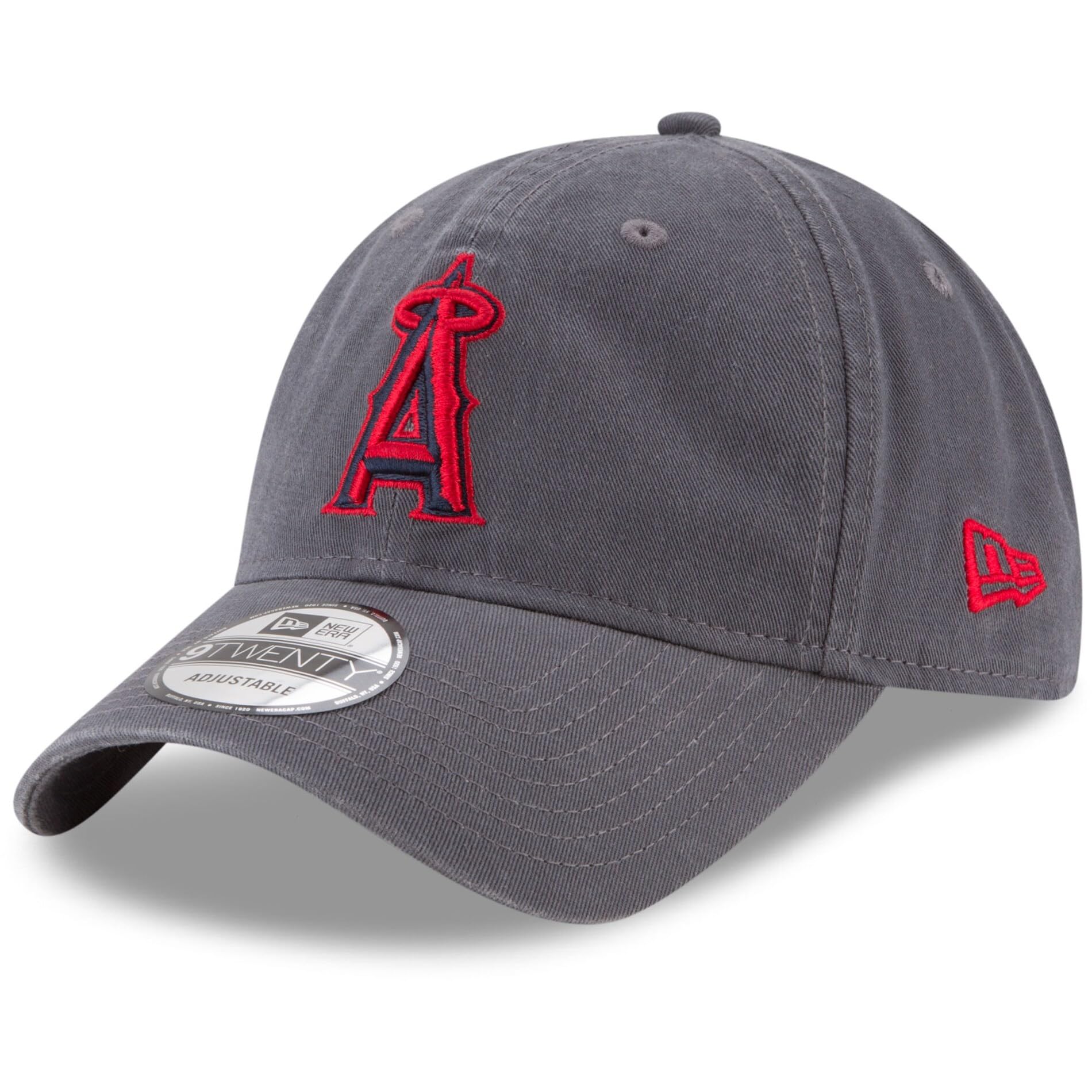 New Era MLB Core Classic 9TWENTY Graphite Charcoal Color Adjustable Hat Cap One Size Fits All, Los Angeles Angels Charcoal, One size โ image 1