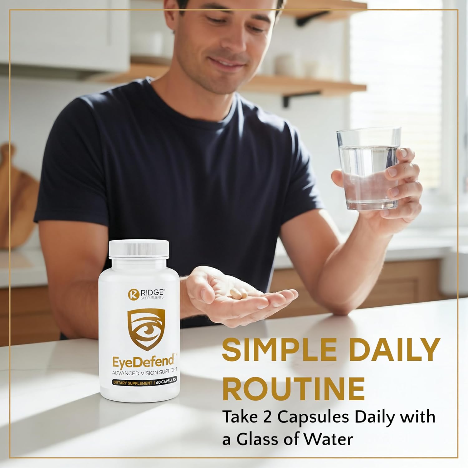 EyeDefend Vision Support Supplement – Supports Overall Vision - Lutein, Zeaxanthin, Bilberry, Vitamin A, C, E & Antioxidants – Blue Light Defense for Eye Health & Visual Function – 60 Capsules - Image 7