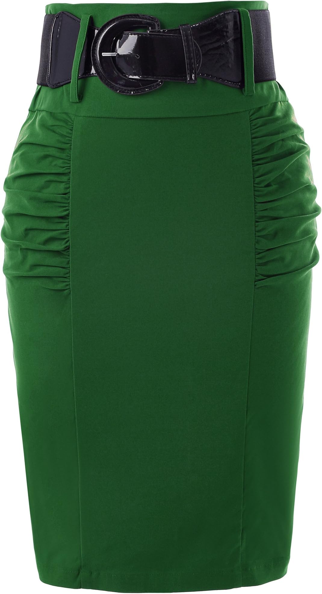Kate Kasin Women's Vintage High Waist Pencil Midi Skirt TDroite KK271