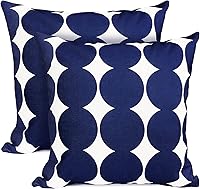 Vista 50 de Juego de 2 fundas de almohada decorativas de 18 x 18 pulgadas, fundas de almohada decorativas para sofá, sala de estar, exterior, funda de almohada
