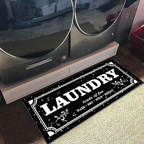 Miniatura 9 de Alfombra de cocina de 20 x 48 pulgadas, antigüedad, antideslizante, alfombra de goma natural duradera para cocina