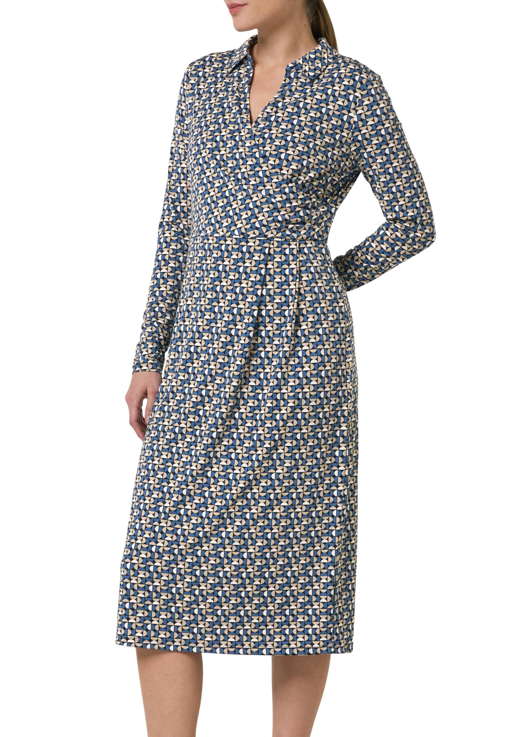 comma Women's Dress, 59b2 Blue, 16