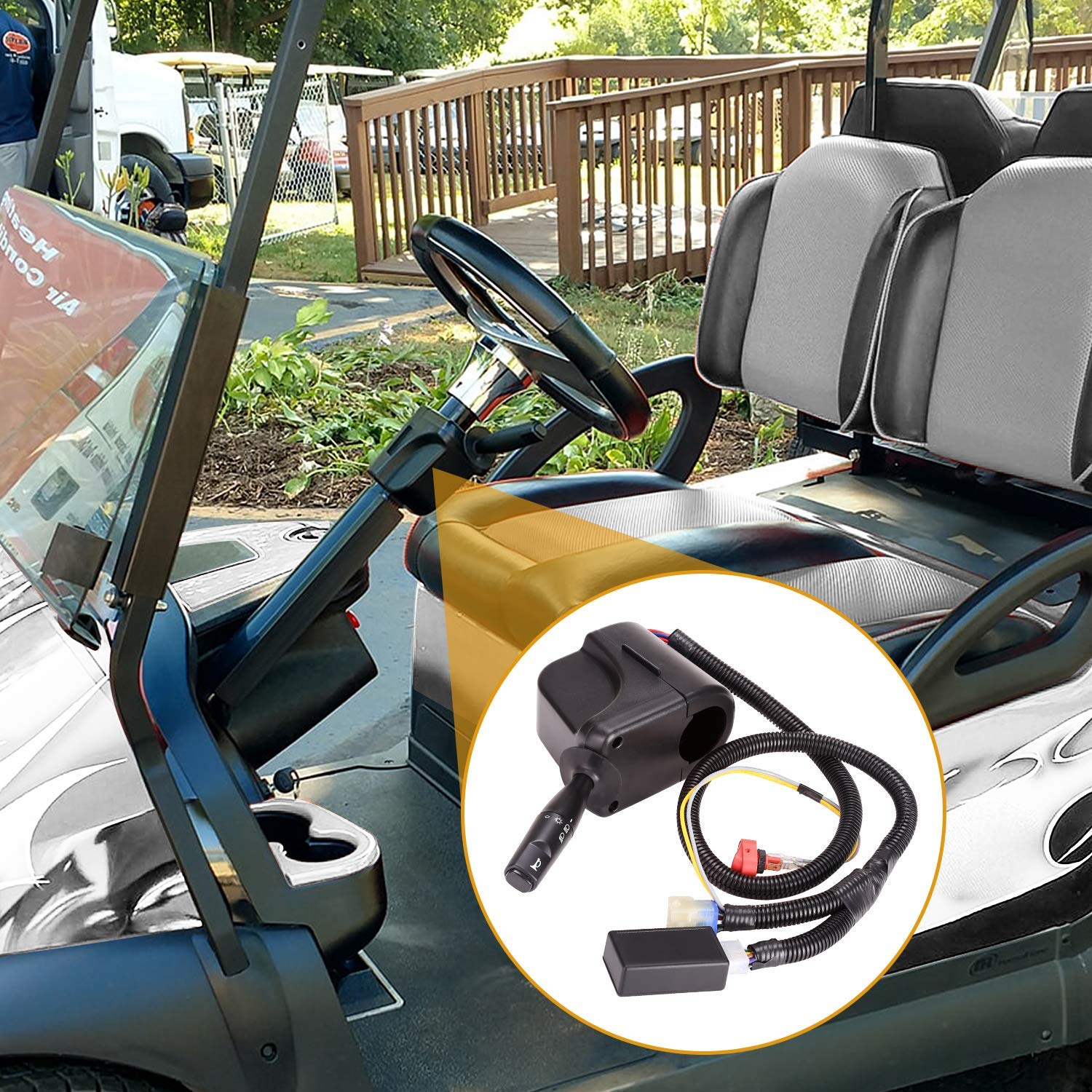 Buy 9.99WORLD MALL Golf Cart 12 Volt LED Headlight and Tail Light Kit