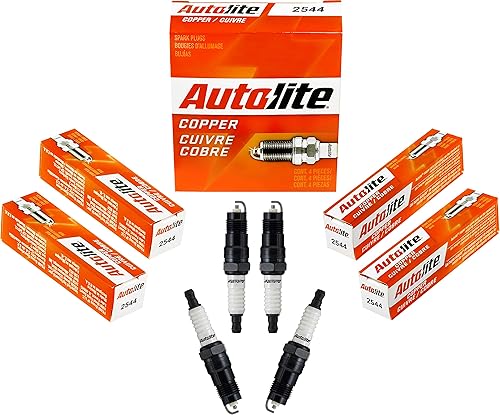 Autolite Bujía de repuesto automotriz de resistencia de cobre 2544 (paquete de 1)