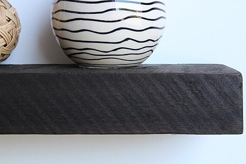 Vista 36 de Urban Legacy - Estantes flotantes hechos de auténtica madera regenerada, moderna, a la moda, madera de granero, hecho por Amish en el condado