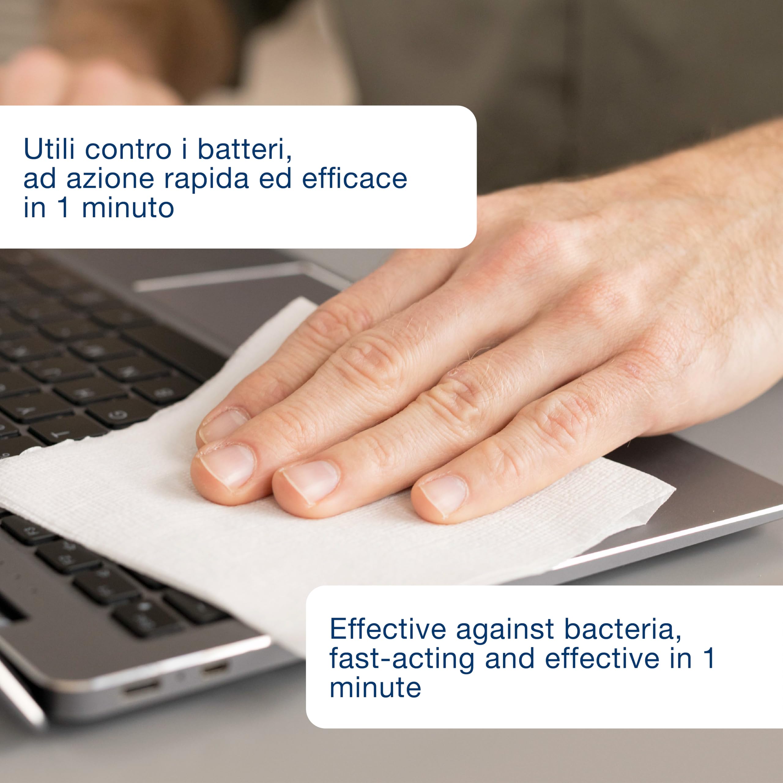 GIMA Disinfettante Wipe, Singola bustina, confezione da 400
