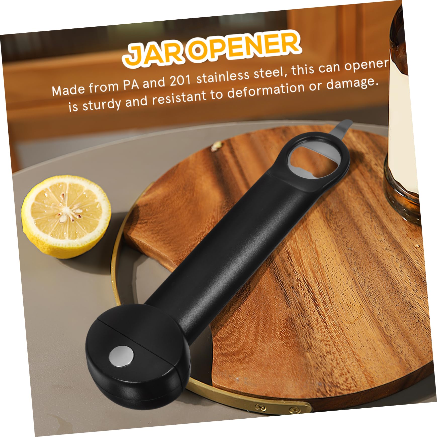 ULTECHNOVO 5piezas Abridor De Tarros Retráctil Inoxidable Abrebotellas Multifuncional Para Cocina Diseño y Antideslizante Para Botellas y Latas