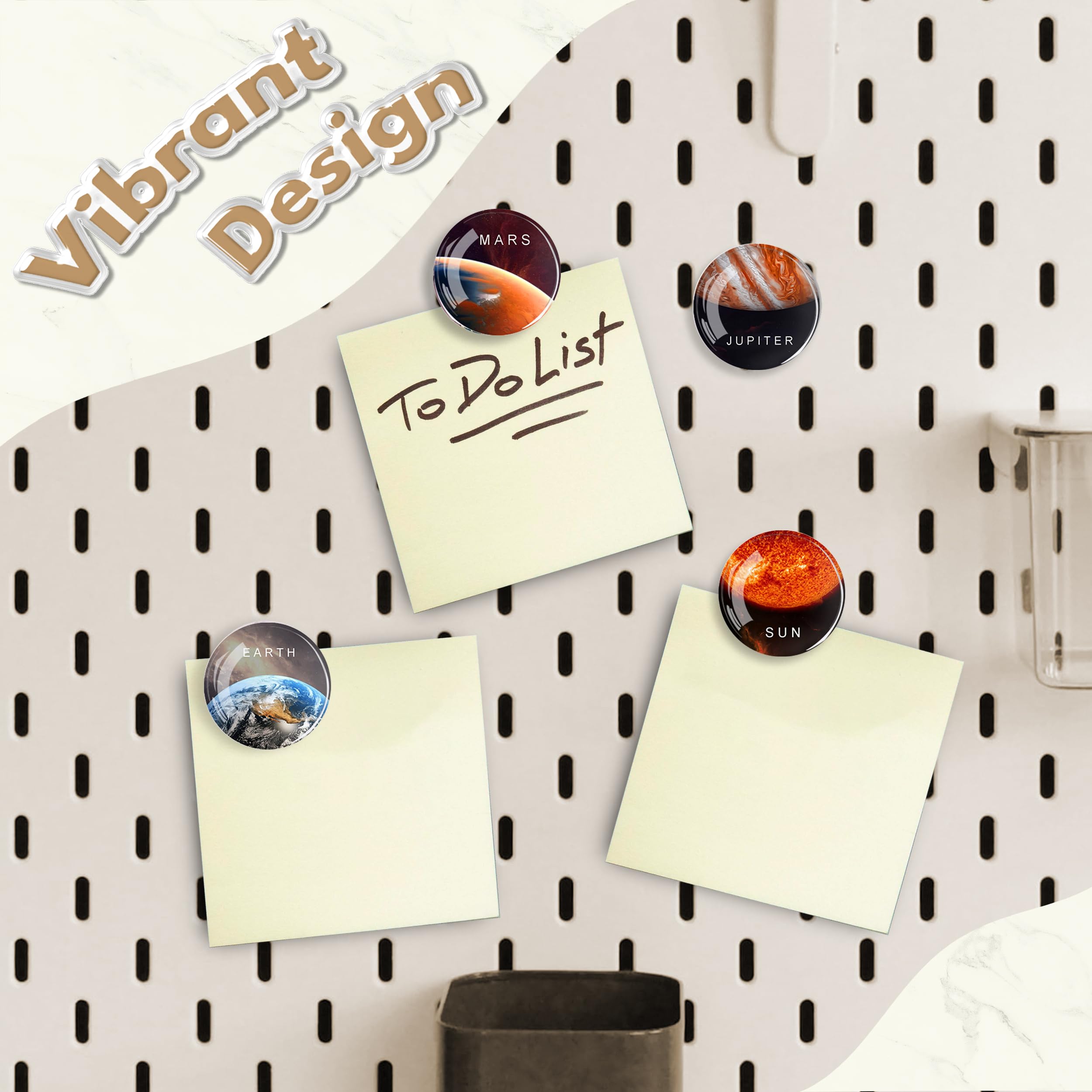 JJ PRIME - 12 Pcs Fridge Magnets, Planets - Image 3