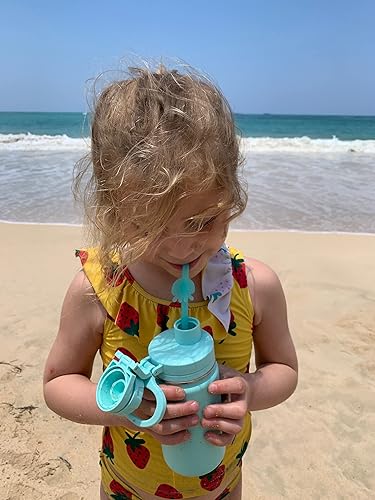 Miniatura 9 de Pajitas de silicona reutilizables seguras para niños, 4 piezas flexibles de 7.8 pulgadas de largo con 1 cepillo de limpieza para vasos de 20 onzas y