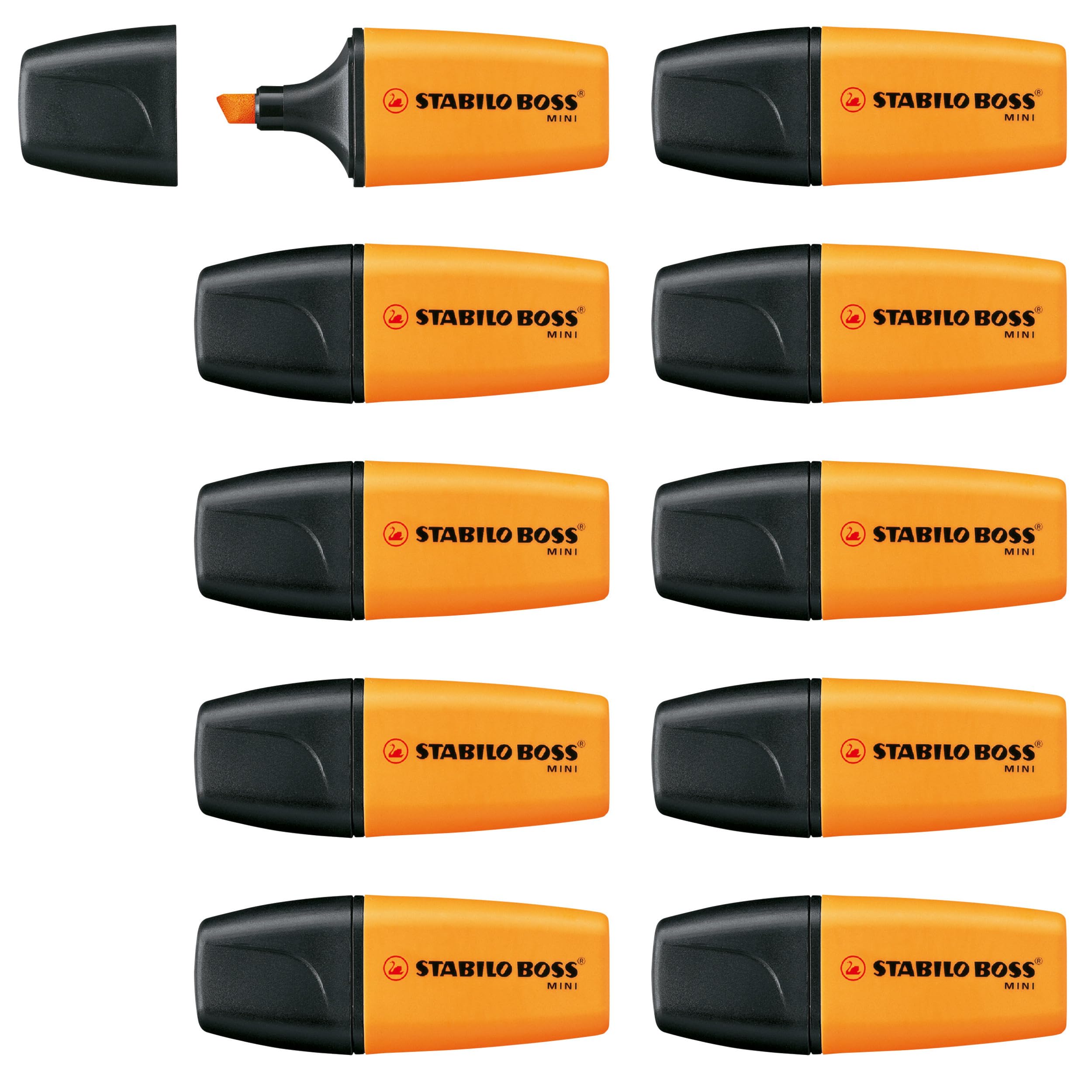 Highlighter - STABILO BOSS MINI - Box of 10 - Orange