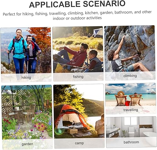 Miniatura 6 de Taburete portátil de plástico para niños y niñas, plegable, ligero, seguro para niños, versátil para actividades al aire libre en interiores