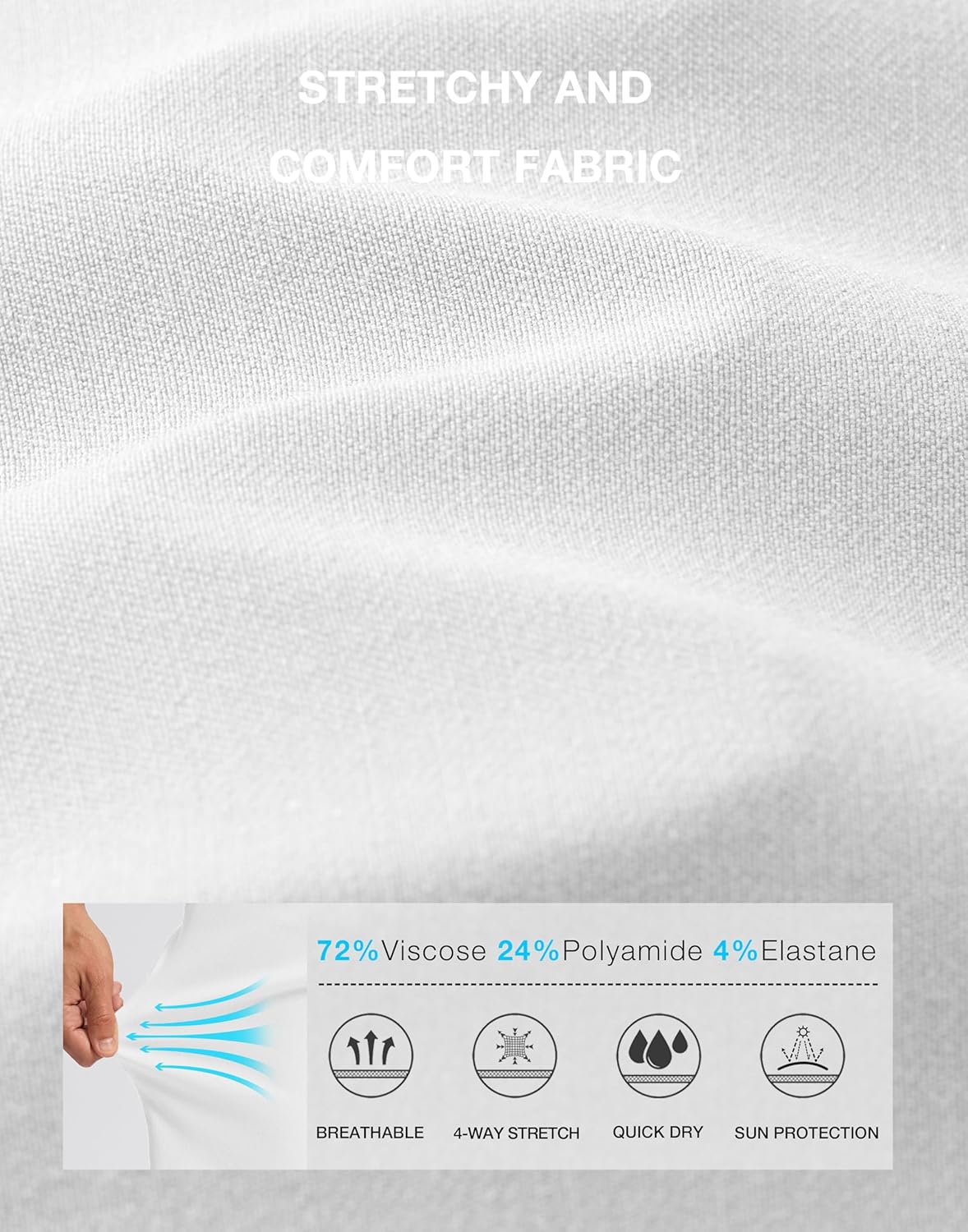 G Gradual Men's Golf Dress Shorts 5"/ 7"/ 9" Stretch Casual Work Flat Front Shorts for Men with 3 Pockets Quick Dry - Image 5