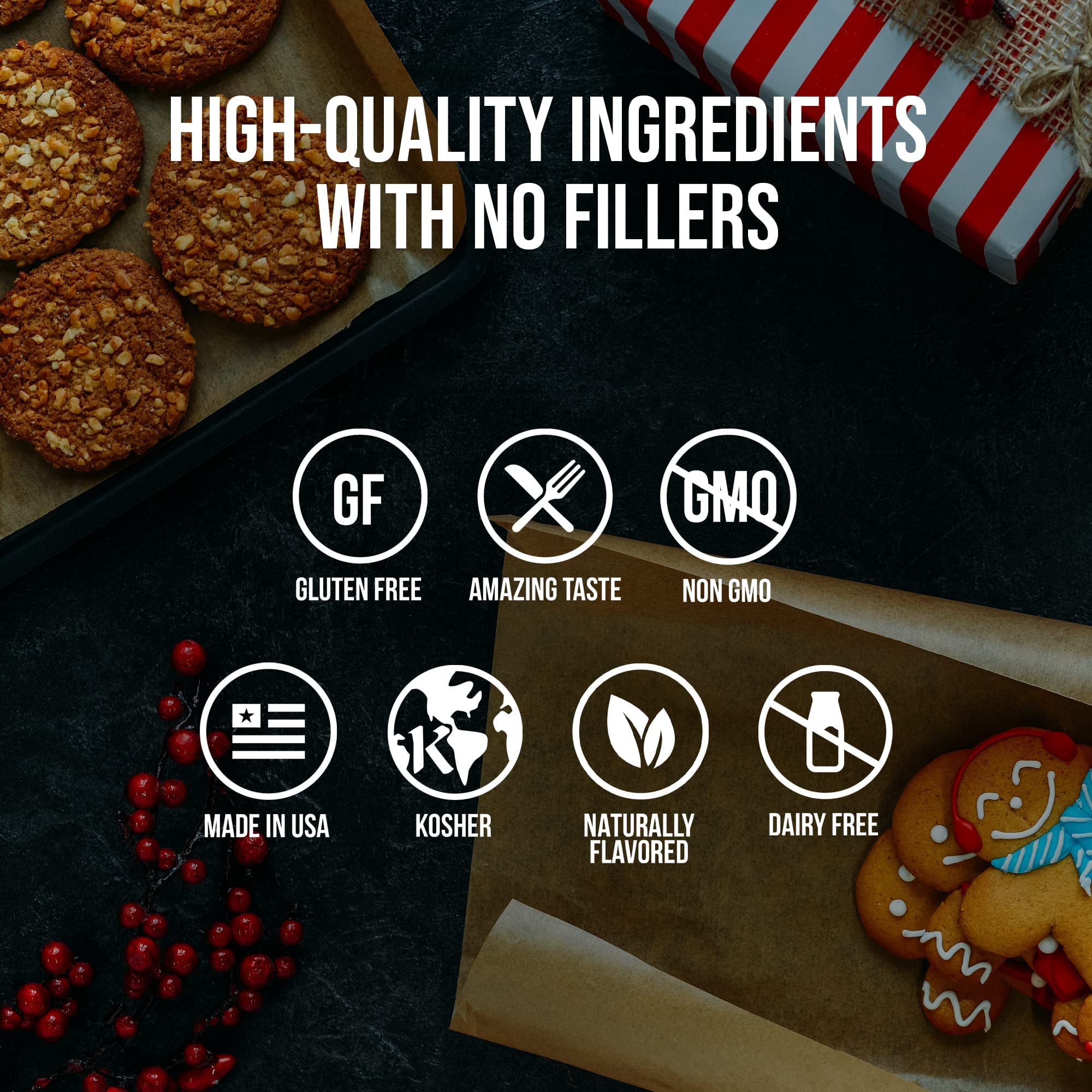 Amazon.com : Holiday Combo Pack Of 3 Herb, Spices, Toppers And Seasoning  Gift Set - Pumpkin Spice, Gingerbread Cookie & Pizza - Premium All Natural  & Healthy Spice Blend - Flavor God