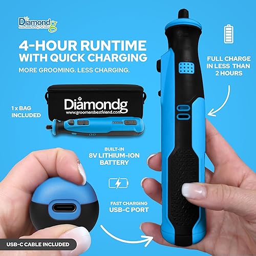 Miniatura 24 de Diamondg Amoladora de uñas rotativa (herramienta rotativa) 001 - Rosa,002 - Verde,003 - Azul,004 - Morado oscuro,006 - Amarillo,007 - Naranja,008