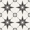 4 Pack Star Tile Stencils Reusable for Painting Large Patterns for Painting Floors 12 x 12 Inches