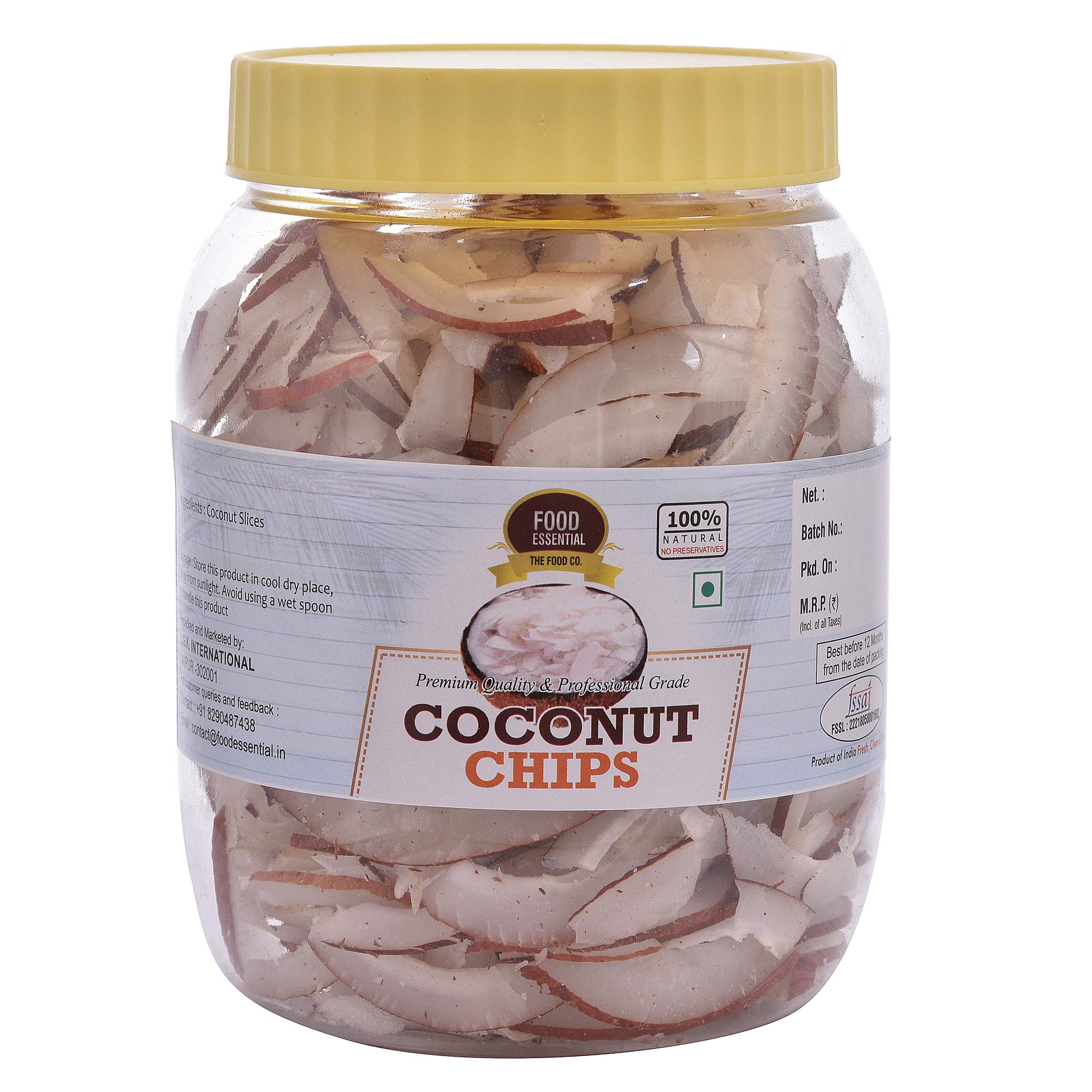 FOOD ESSENTIAL Coconut Chips 500gm. (B07VYXXT3C) Amazon Price History, Amazon Price Tracker