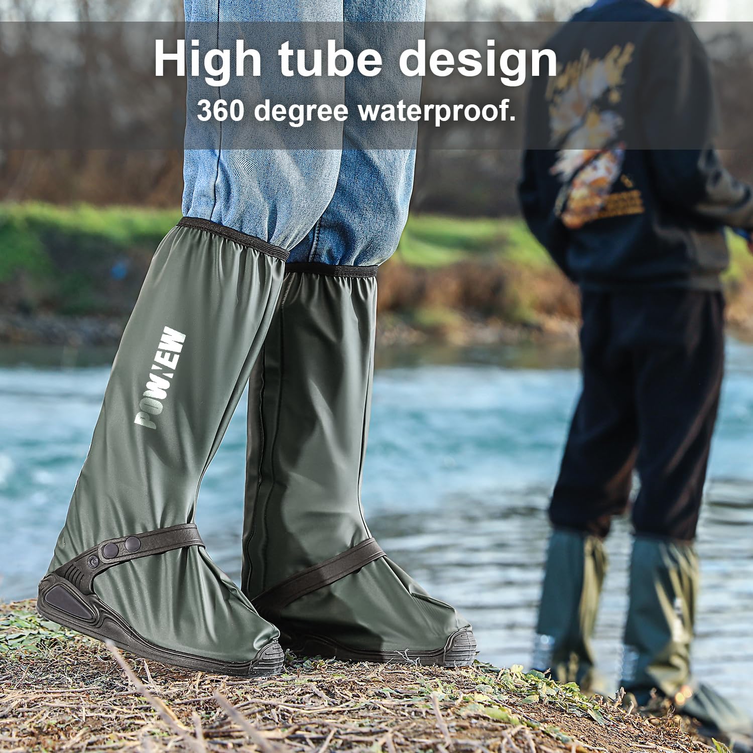Fundas impermeables para botas de lluvia para hombres y mujeres