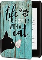 Vista 24 de BVDIKMI Funda para Kindle de 6 pulgadas (versión 11ª generación 2022), funda delgada de piel sintética con encendido y apagado automático