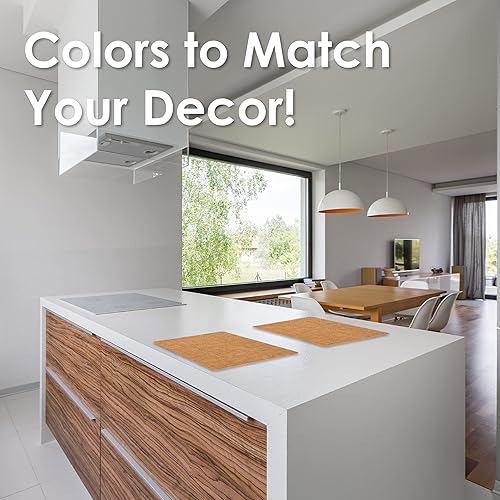 Miniatura 5 de myHomeBody Manteles individuales lavables de piel sintética, manteles individuales lavables, manteles individuales de piel sintética, juegos de